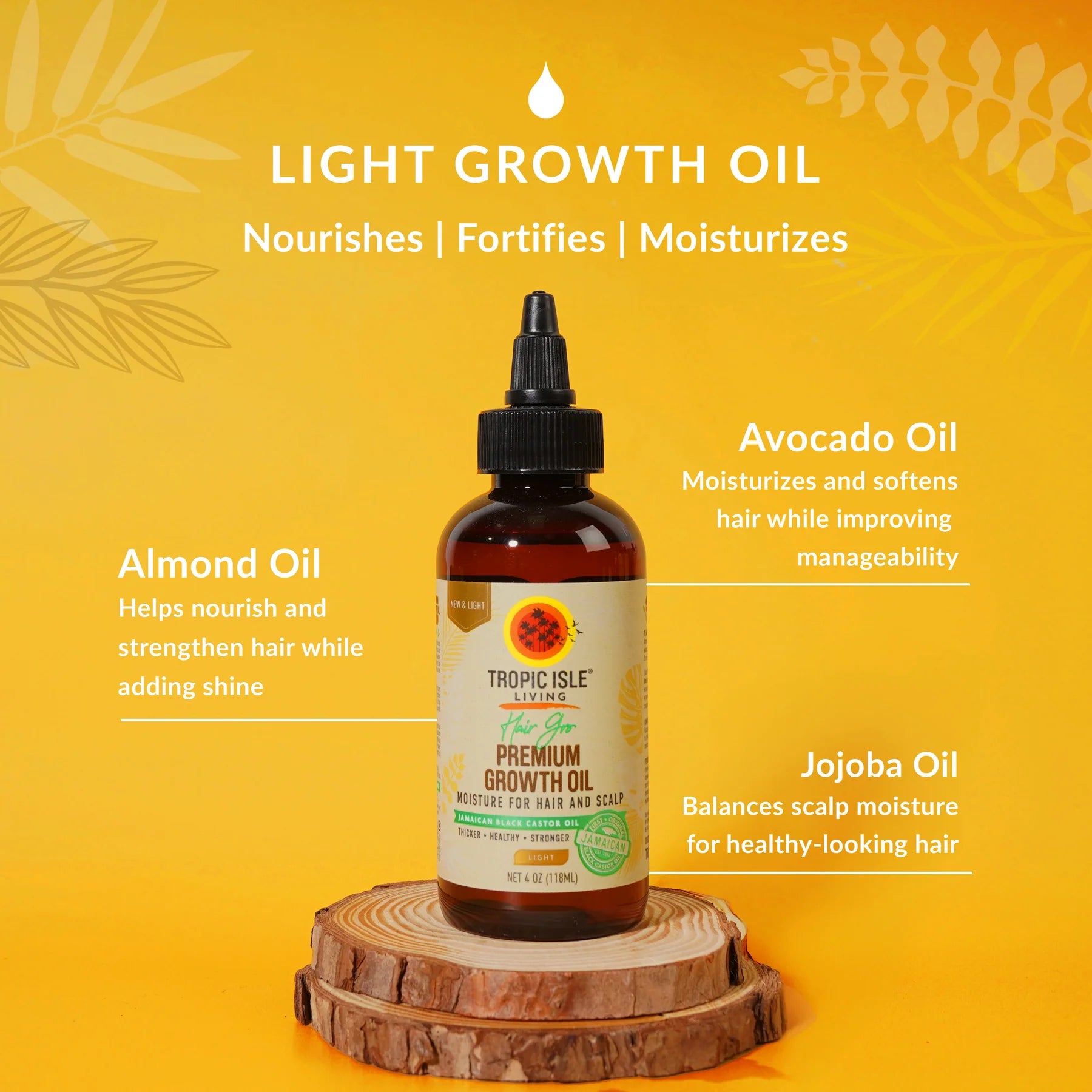 Hair Gro Premium Growth Oil For Hair & Scalp - Light