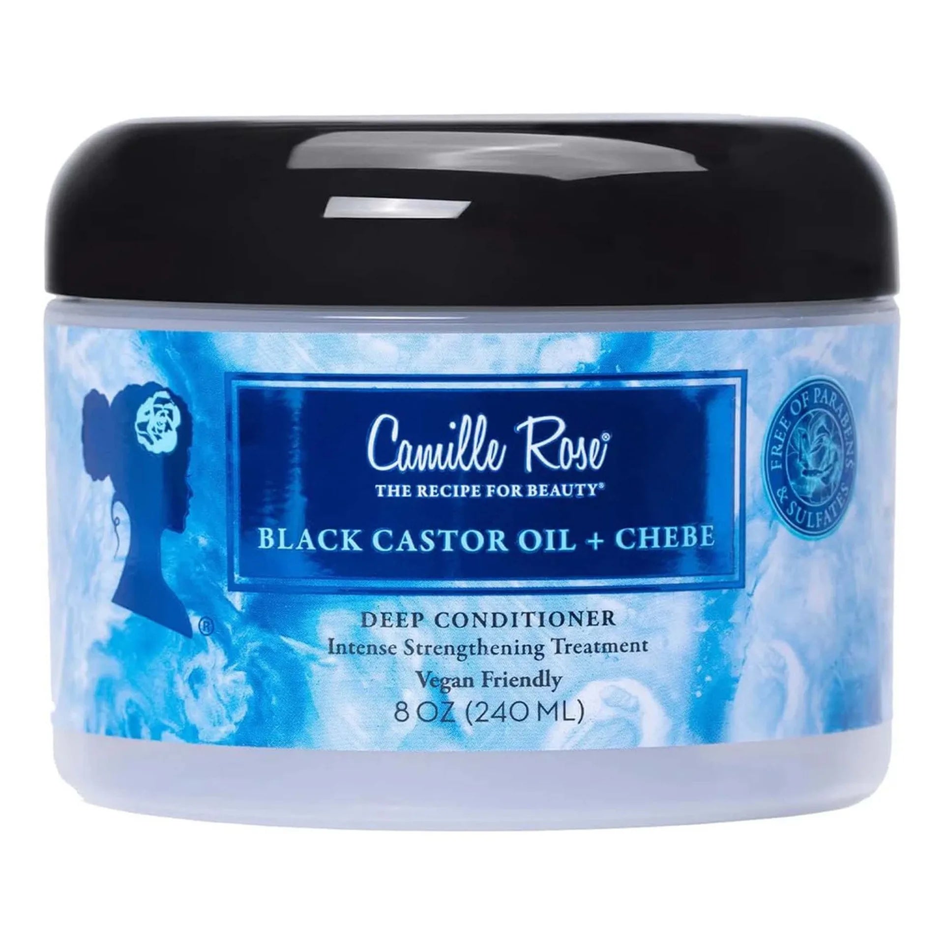 Black Castor Oil + Chebe Deep Conditioner Intense Strengthening Treatment Vegan Friendly