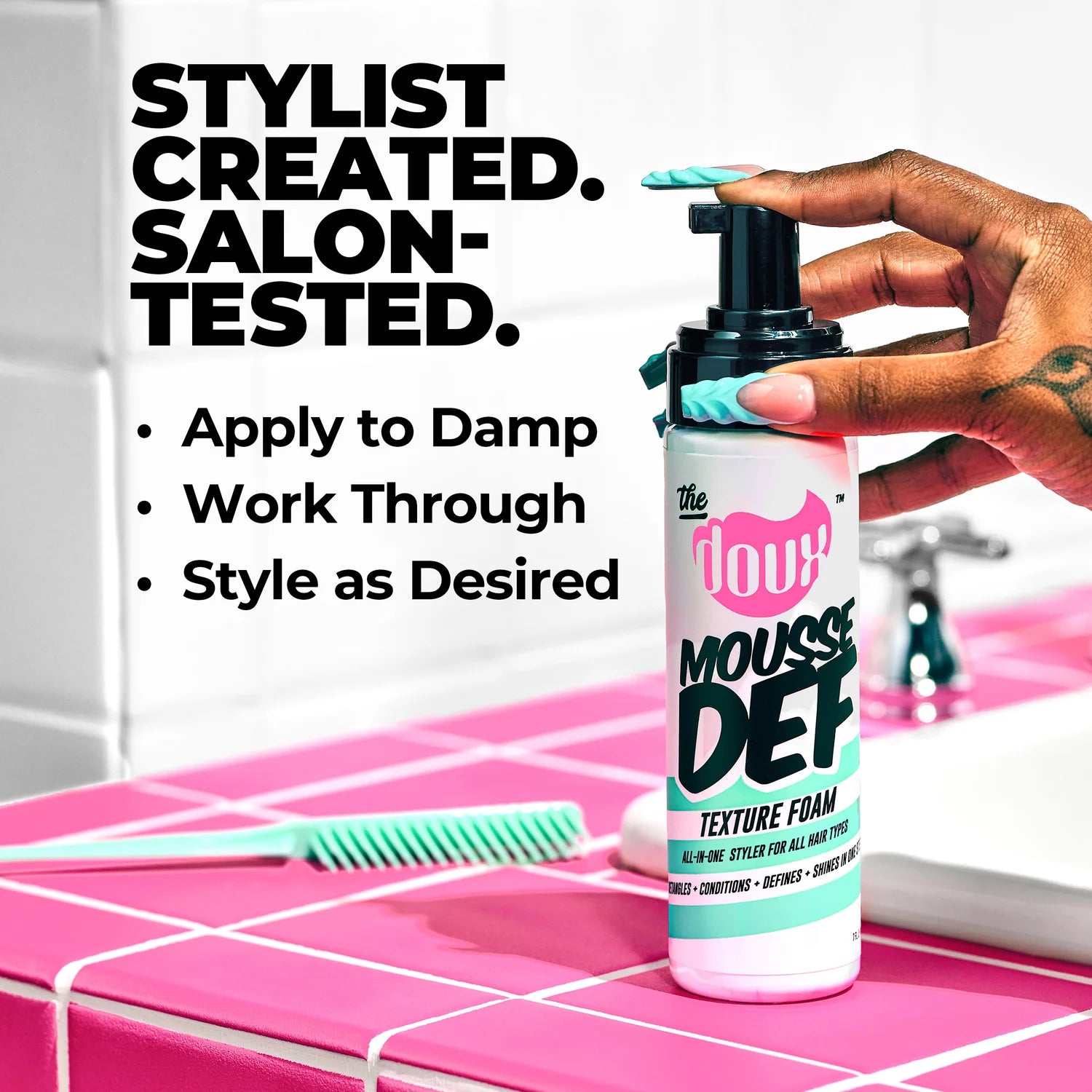 Mousse Def Texture Foam All In One Styler For All Hair Types