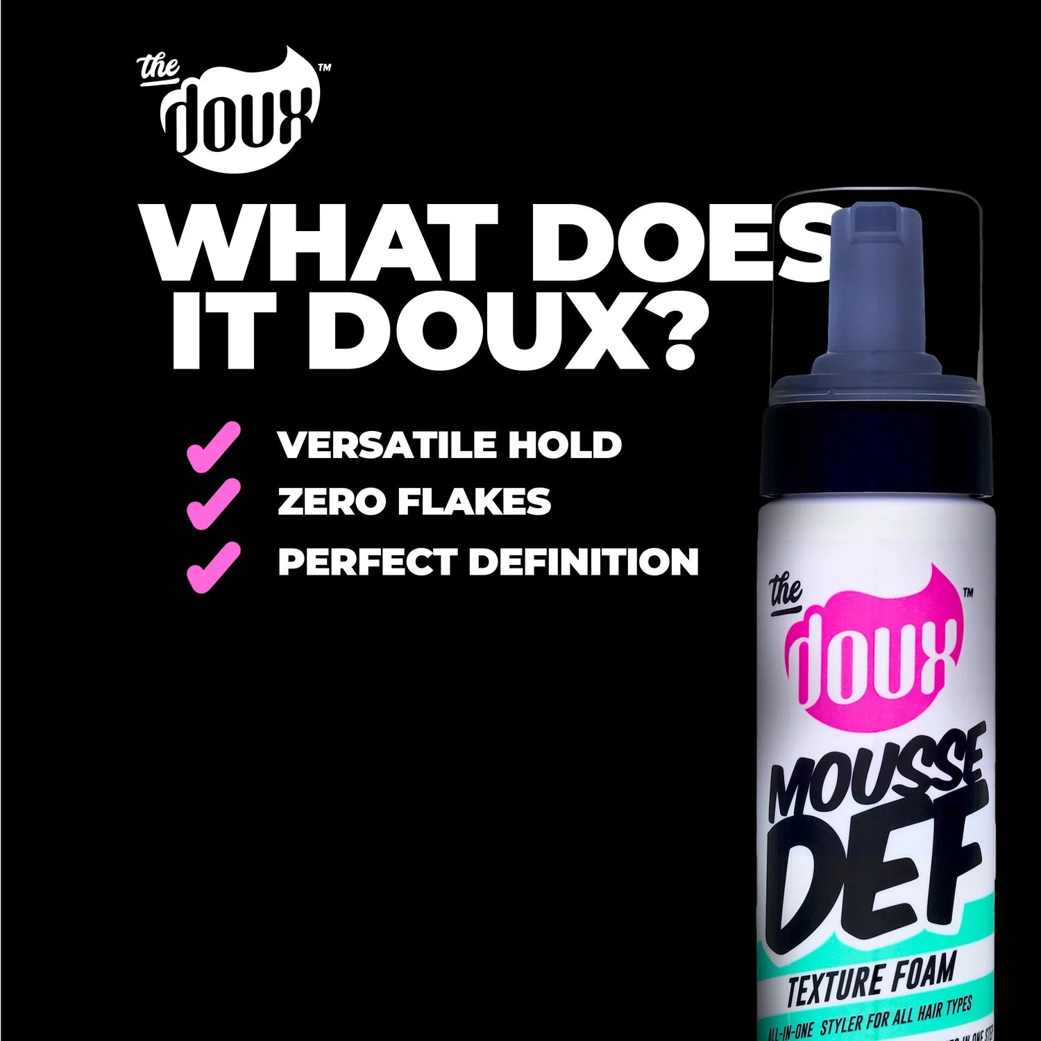 Mousse Def Texture Foam All In One Styler For All Hair Types