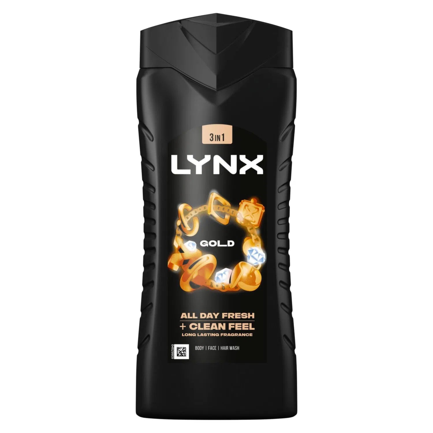 3 In 1 Gold All Day Fresh +Clean Feel Long Lasting Fragrance  Body,Face,Hair Wash