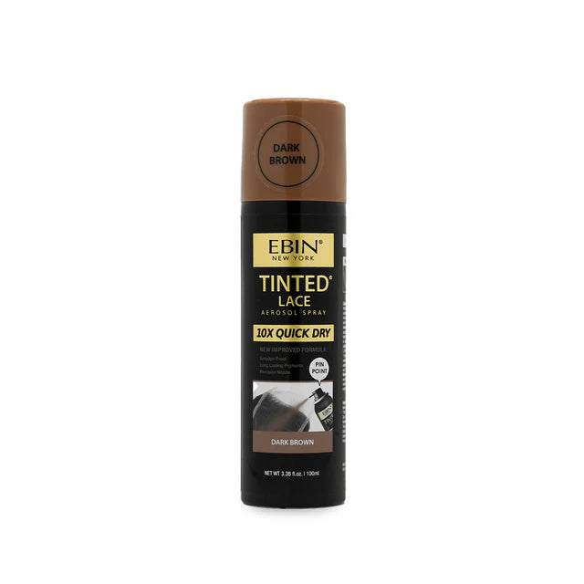 Tinted Lace Aerosol Spray 10X Quick Dry Dark Brown