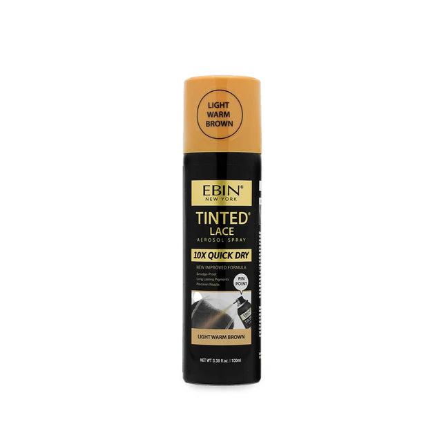 Tinted Lace Aerosol Spray 10X Quick Dry Light Warm Brown