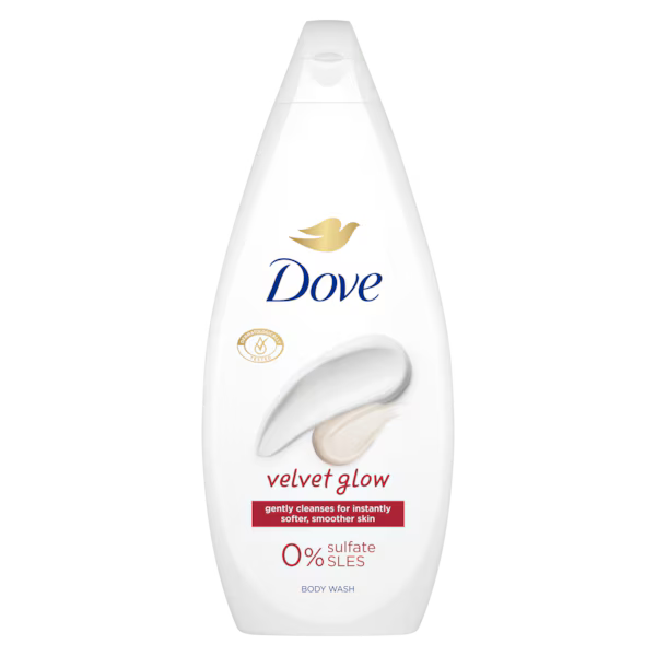 Velvet Glow Gently Cleanses For Instantly Softer, Smoother Skin  0% Sulfate Sles Body Wash