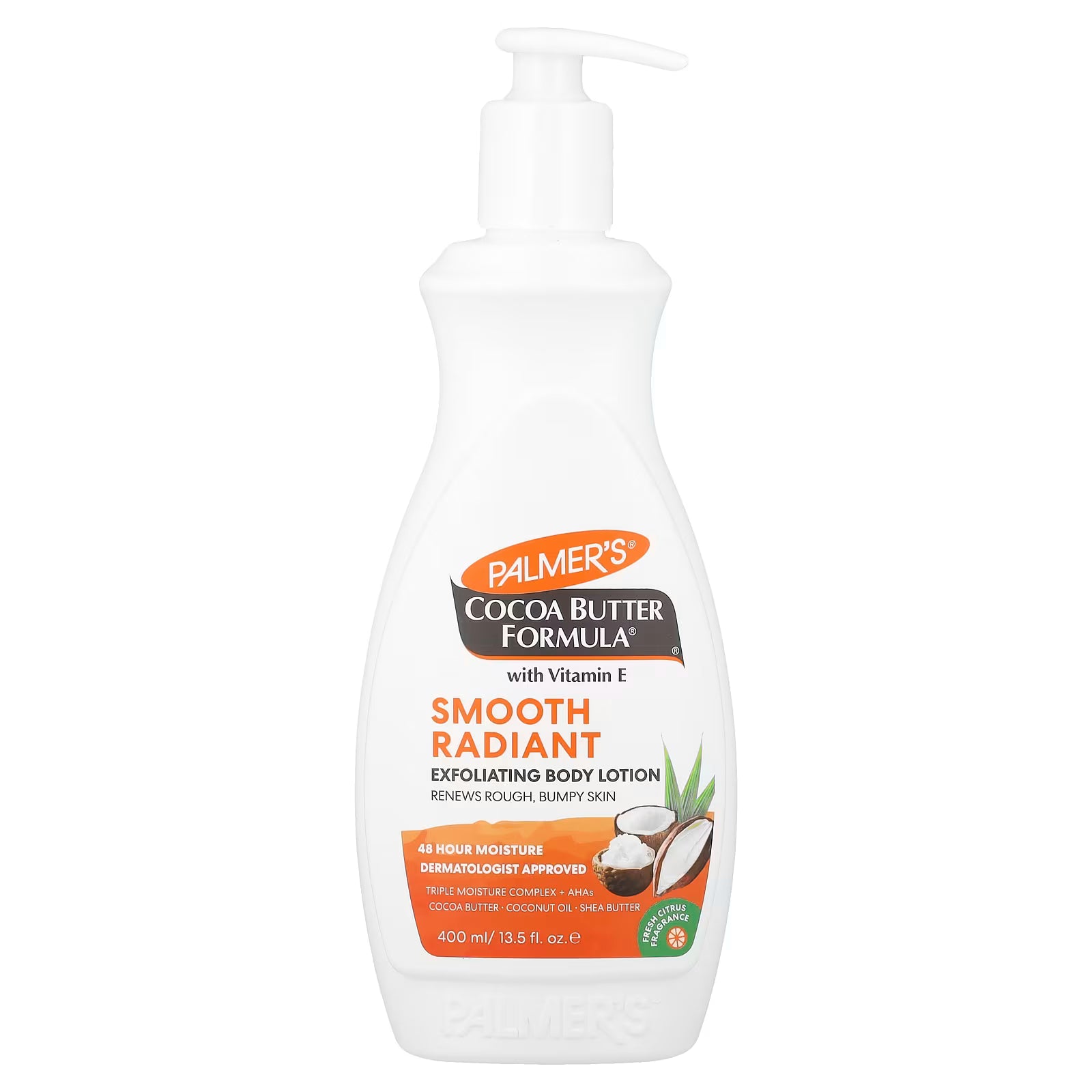 Cocoa Butter Formula With Vitamin E Smooth Radiant Exfoliating Body Lotion Renews Rough, Bumpy Skin