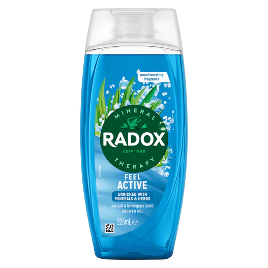 Mineral Radox Therapy Feel Active Sea Salt & Lemongrass Shower Gel
