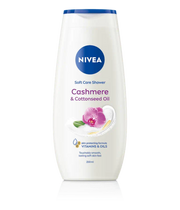 Cashmere & Cottonseed Oil Shower Cream Skin Protecting Formula Vitamins C,E & Oils