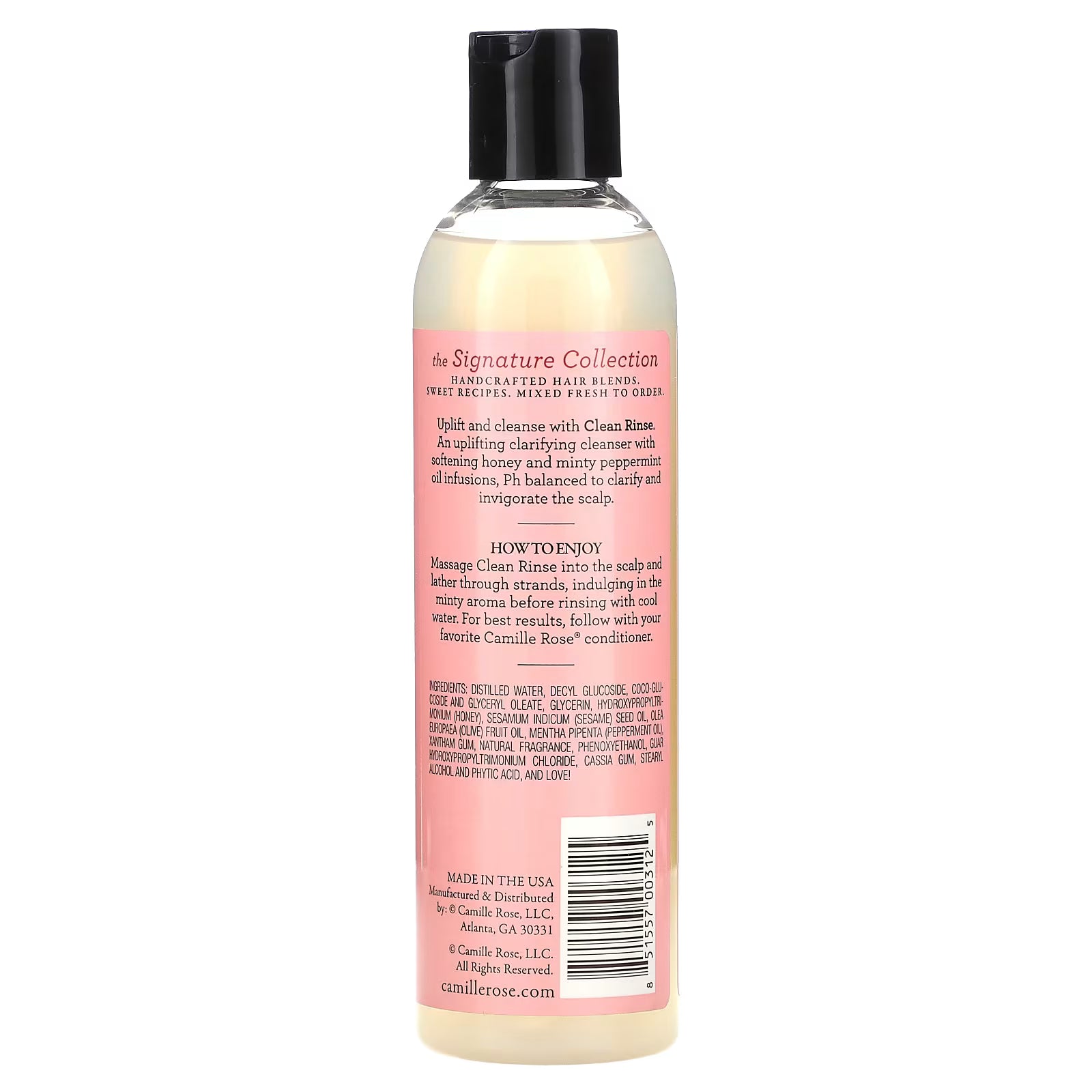 Clean Rinse Moisturizing & Clarifying Shampoo With Honey & Peppermint
