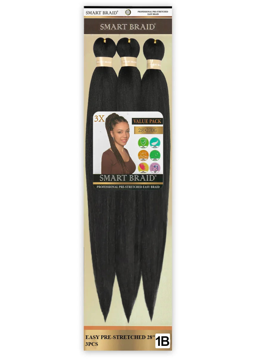 Easy Pre-Stretched Braid 28" X 3 Pieces
