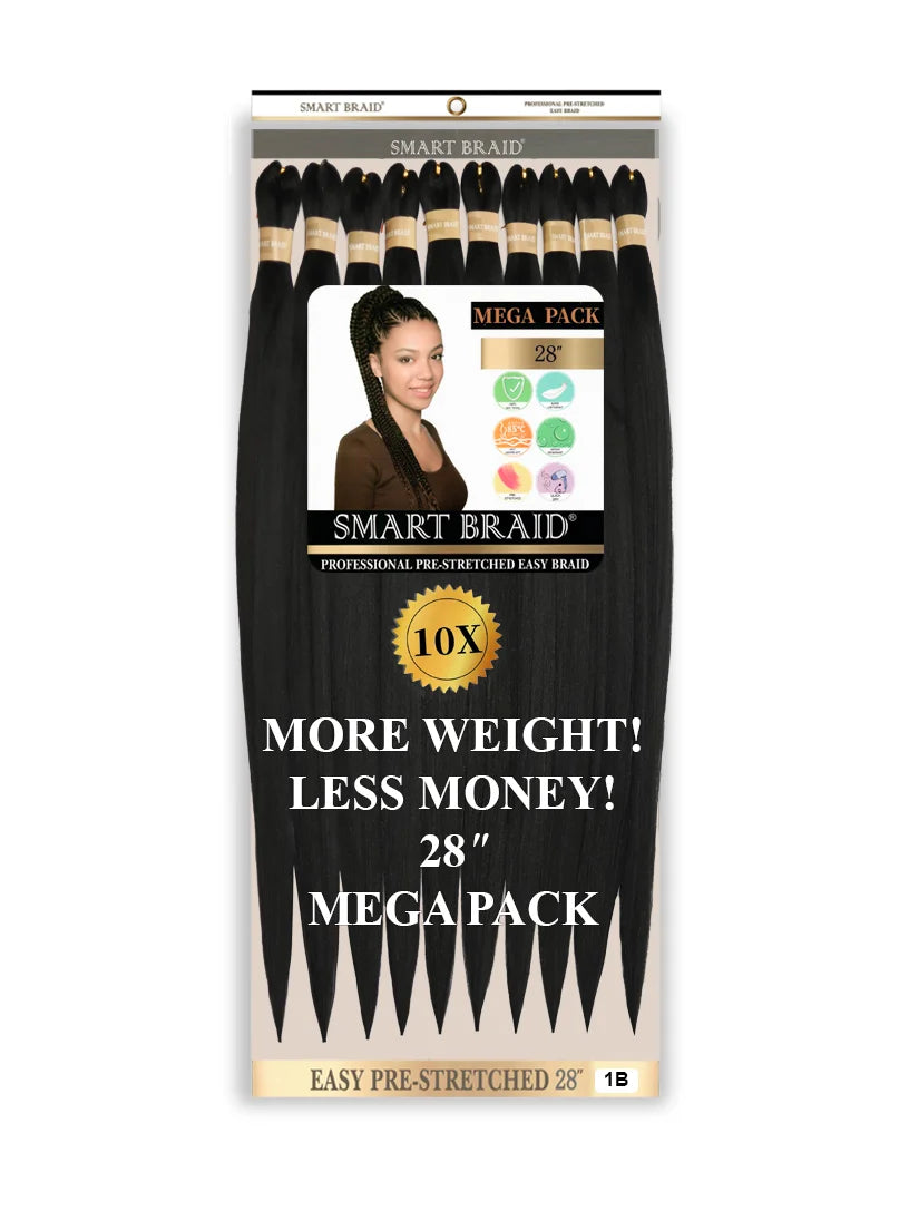 Easy Pre-Stretched Braid 28" X 10 Pieces