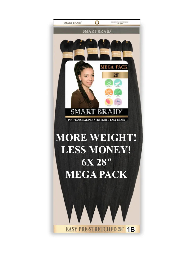 Easy Pre-Stretched Braid 28" X 6 Pieces