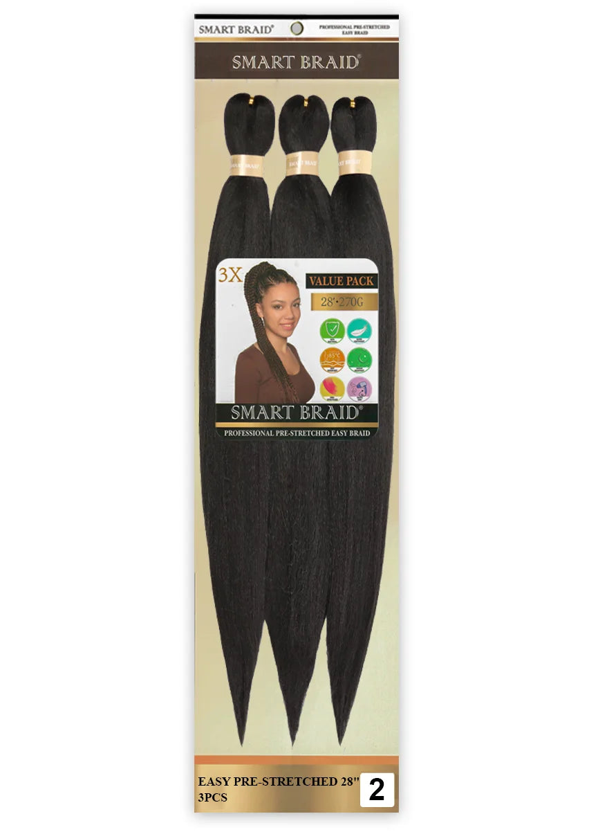 Easy Pre-Stretched Braid 28" X 3 Pieces