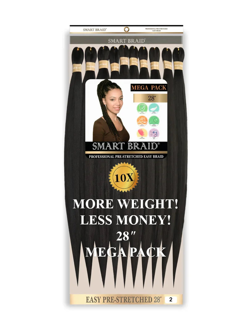 Easy Pre-Stretched Braid 28" X 10 Pieces