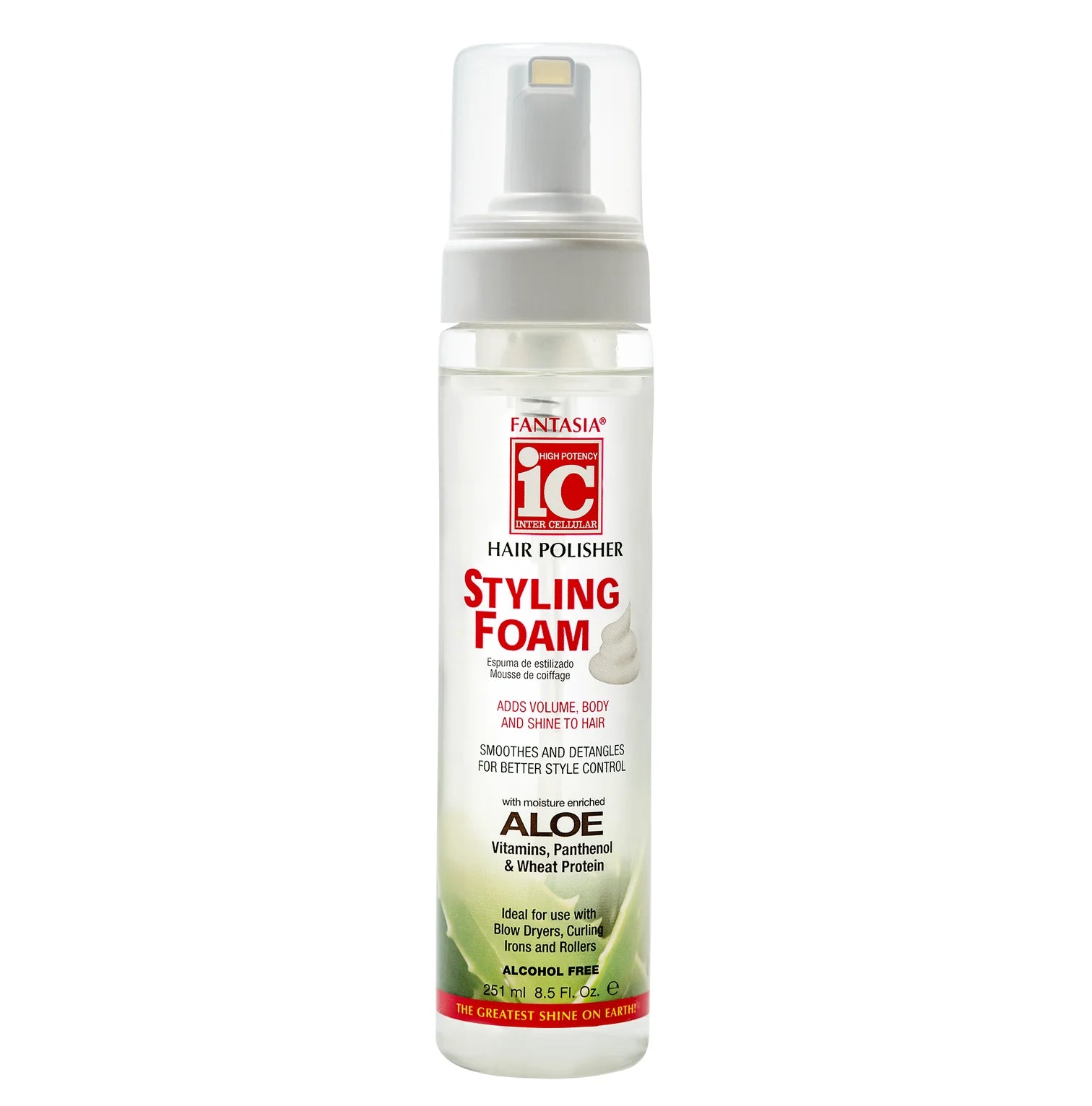Hair Polisher Styling Foam With Mositure Enriched Aloe