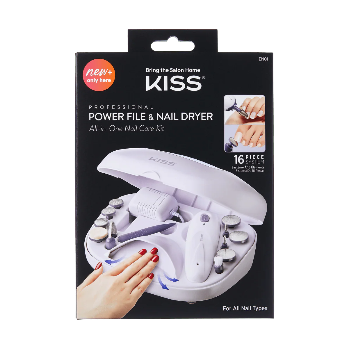 Power File * Nail Dryer All In Nail Care Kit