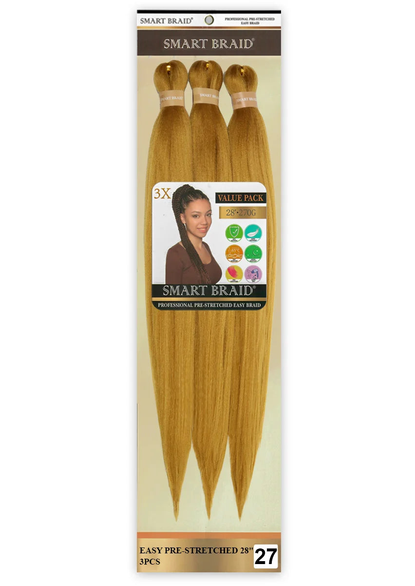 Easy Pre-Stretched Braid 28" X 3 Pieces