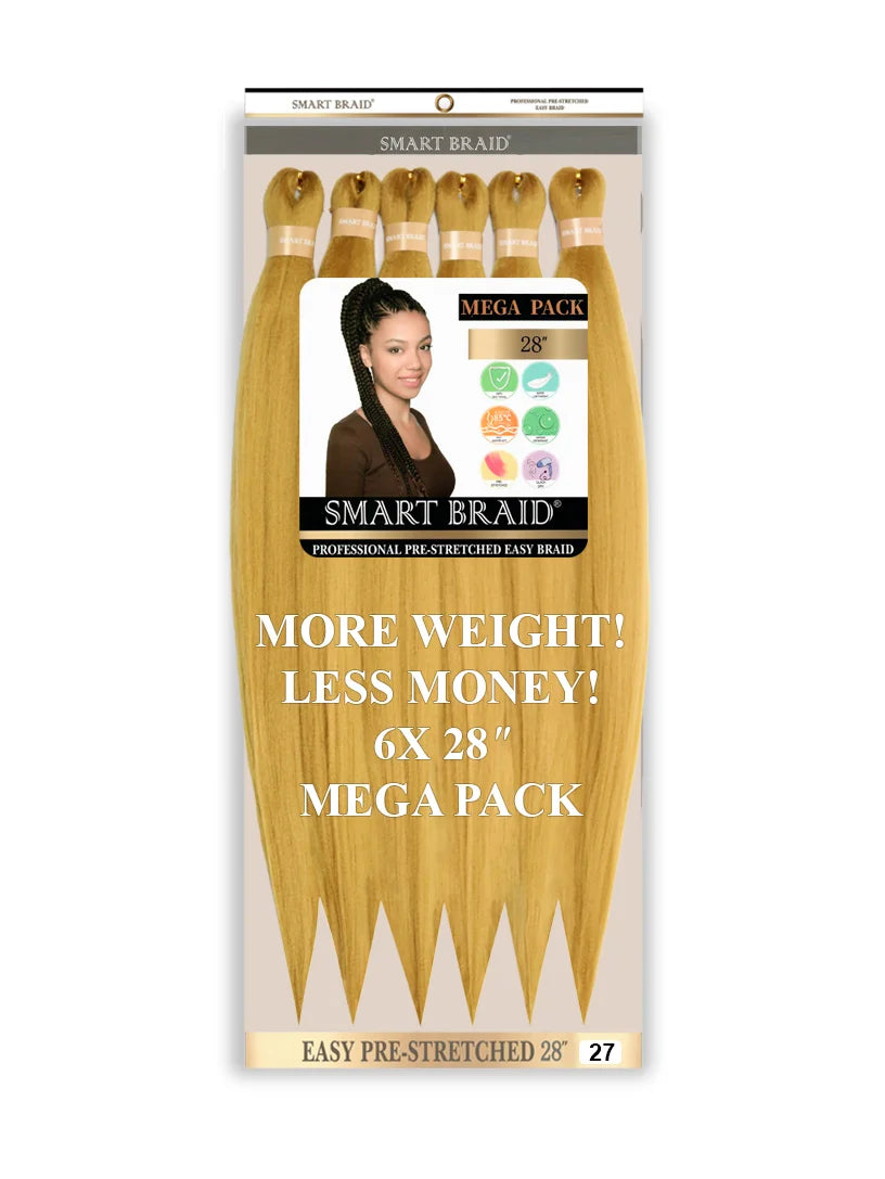 Easy Pre-Stretched Braid 28" X 6 Pieces