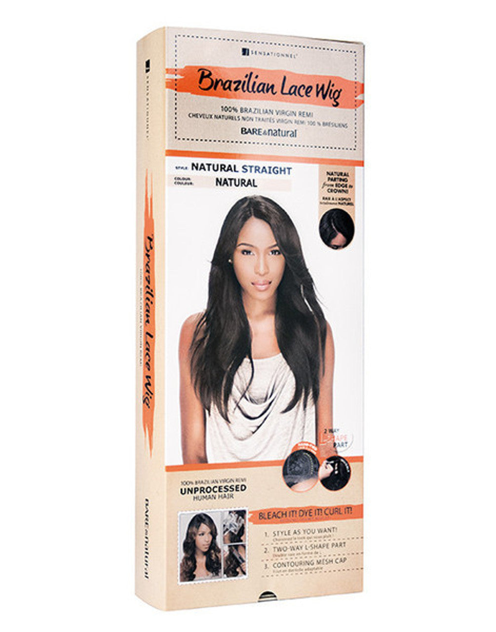 Bare & Natural Wig - Brazilian Lace Wig - Natural Straight