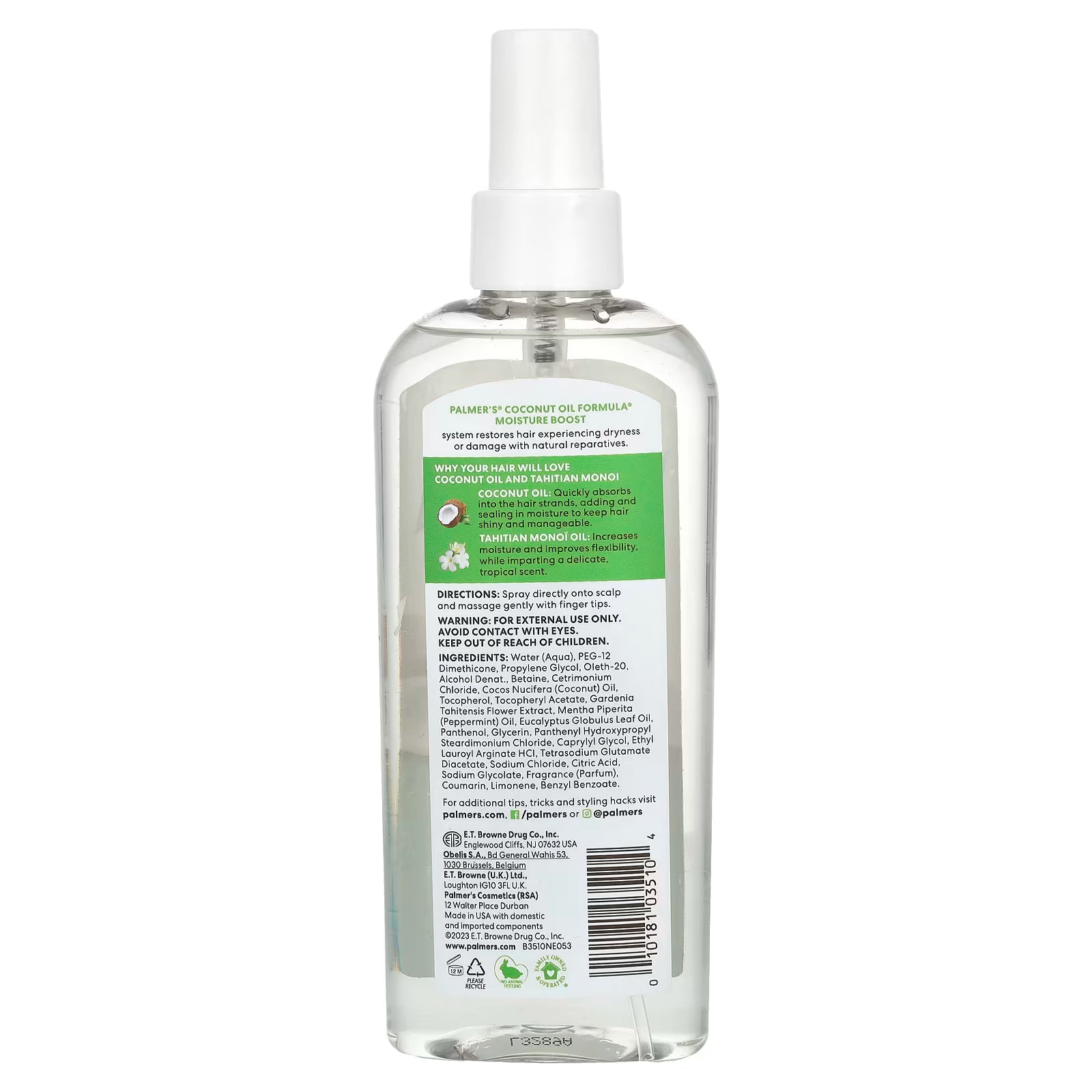 Coconut Oil Strong Roots Spray With Vitamin E