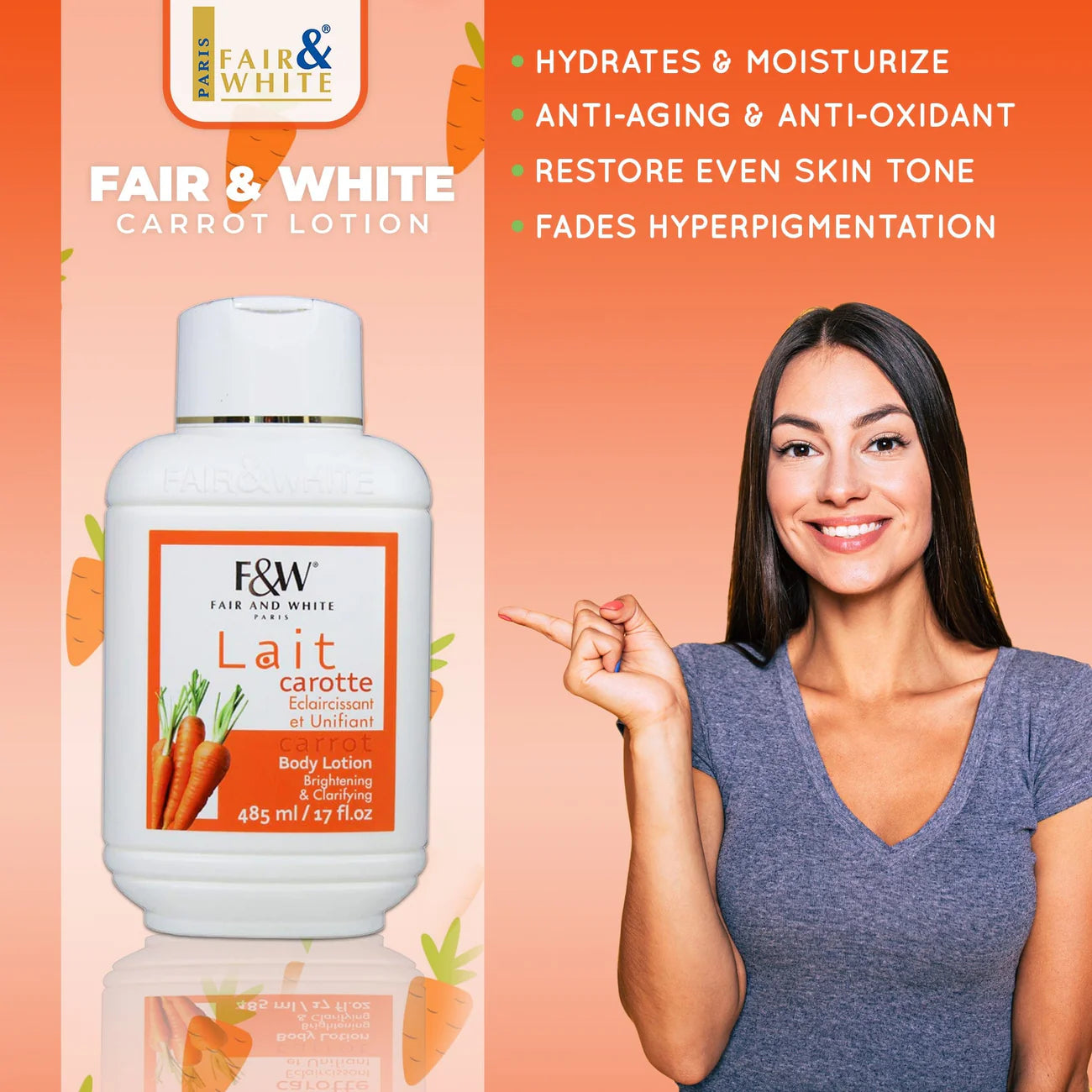 Carrot Body Lotion Brighening & Clarifying