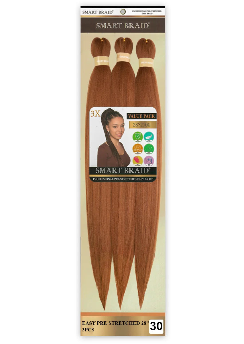 Easy Pre-Stretched Braid 28" X 3 Pieces