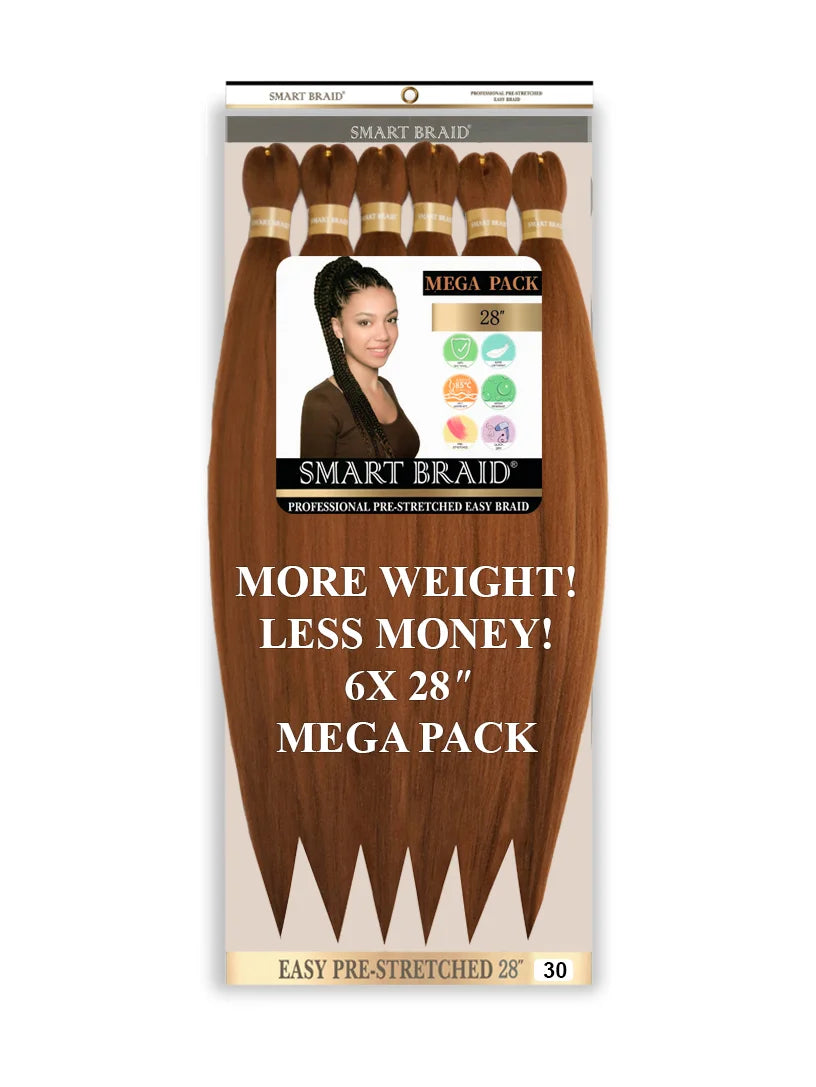 Easy Pre-Stretched Braid 28" X 6 Pieces