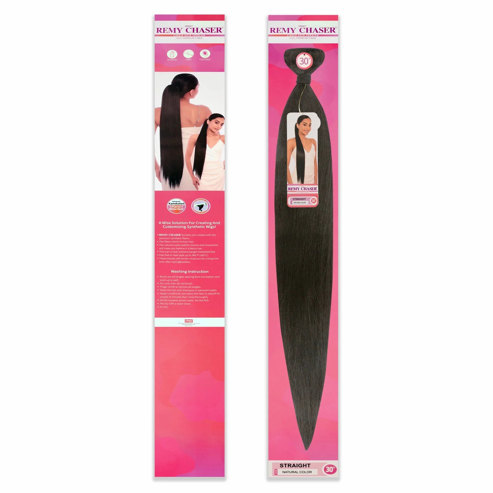 Remy Chaser Straight Weave 100% Premium Fibre