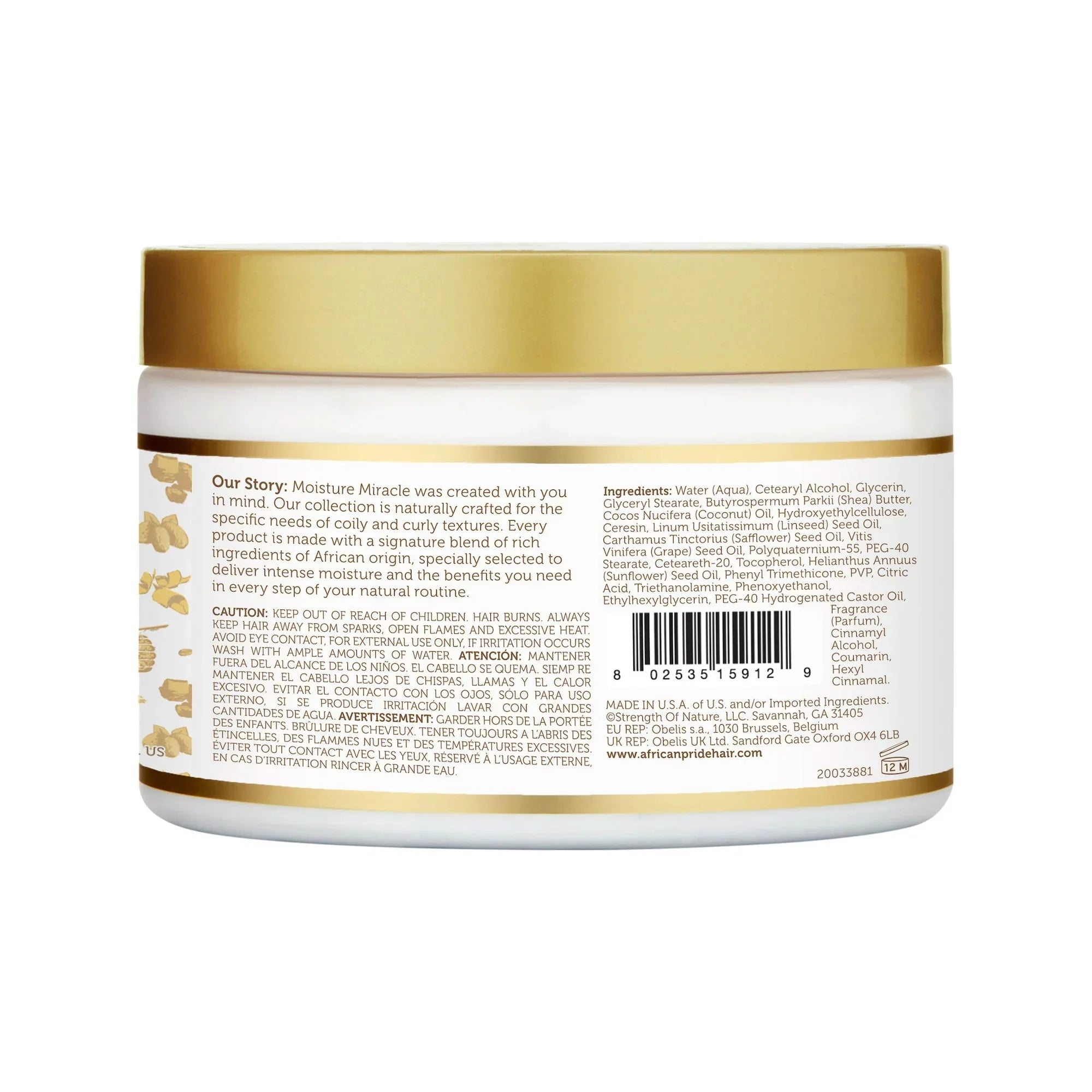 Moisture Miracle Shea Butter & Flaxseed Oil Moisturize & Define Curling Cream