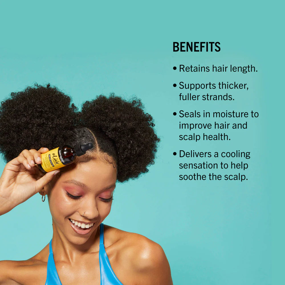 Elixir Essentials Hair & Scalp Oil Saw Palmetto, Jamacian Black Castor Oil & Grapeseed Oil