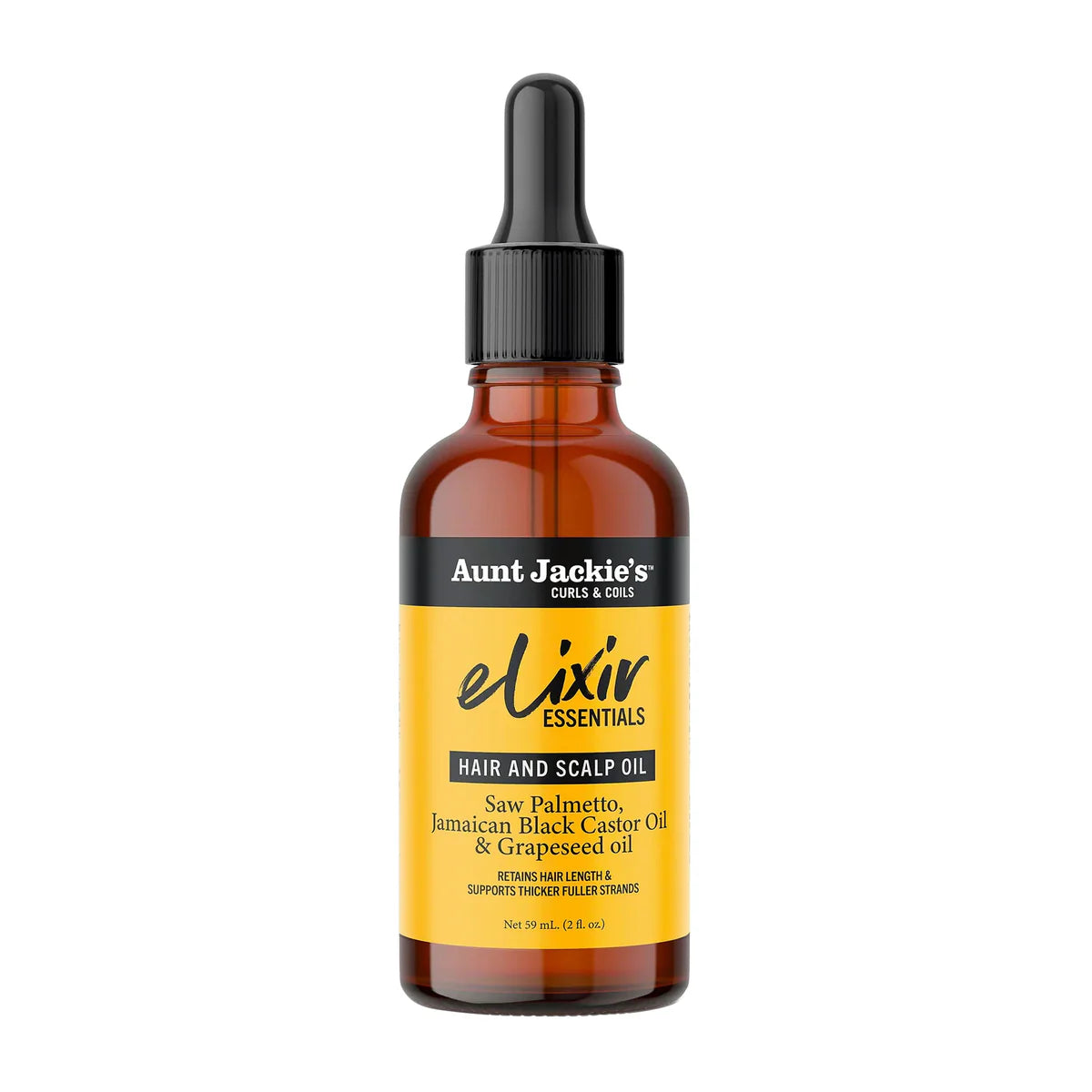 Elixir Essentials Hair & Scalp Oil Saw Palmetto, Jamacian Black Castor Oil & Grapeseed Oil