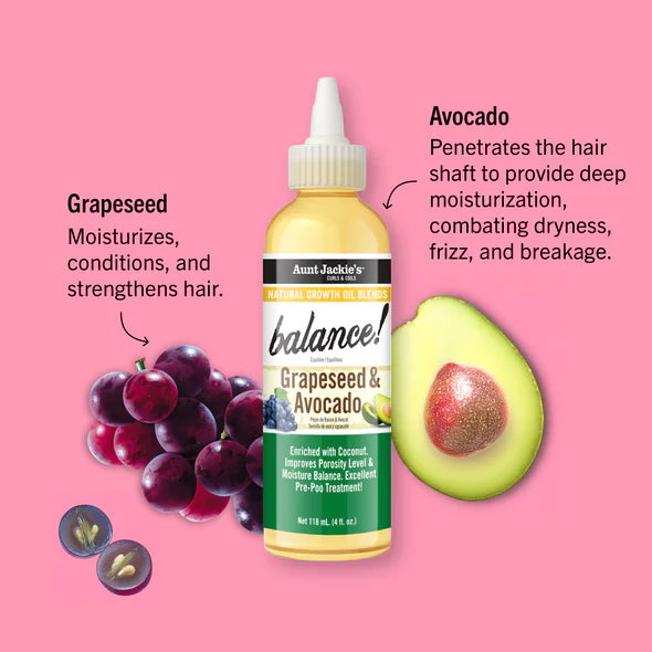 Natural Growth Oil Blends Grapeseed Avocado