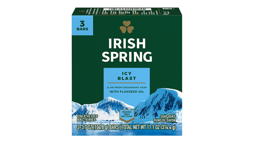 Ice Blast 12 Hr Fresh Deodorant Soap With Flaxseed Oil 3 Bar