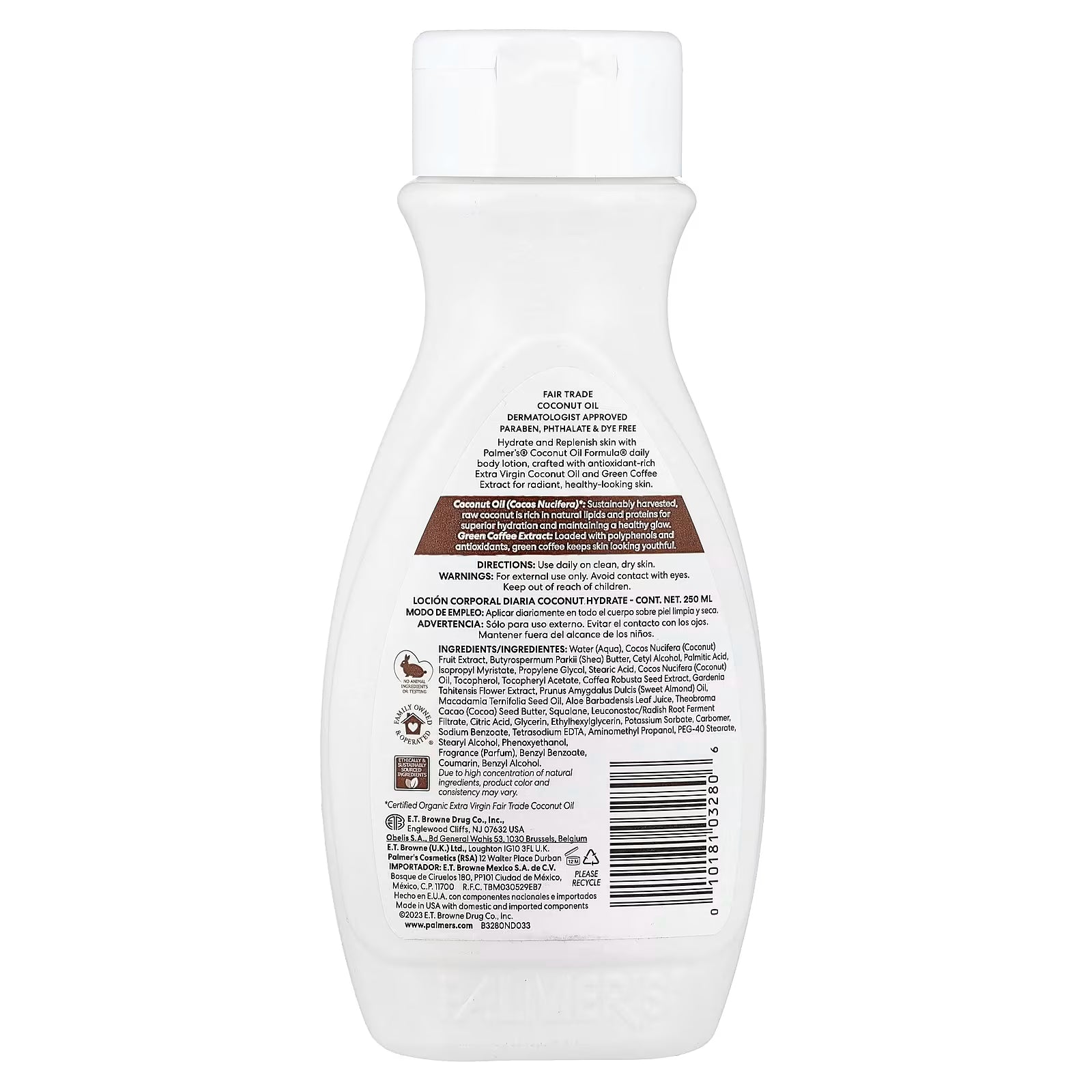Coconut Oil Formula With Vitamin E Coconut Hydrate Daily Body Lotion Deeply Moisturizes Skin