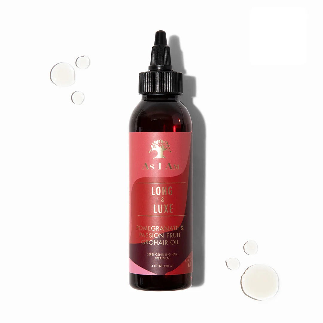 Long & Luxe Pomegrante & Pasion Fruit Grohair Oil