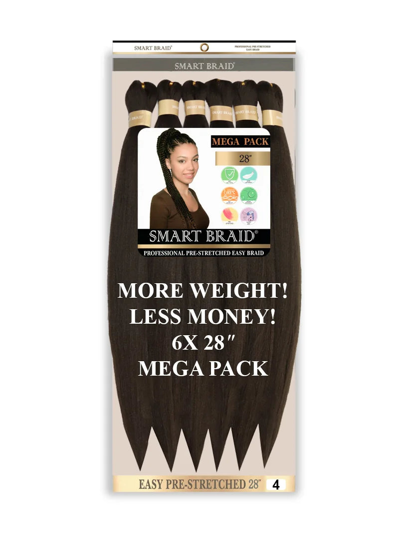 Easy Pre-Stretched Braid 28" X 6 Pieces