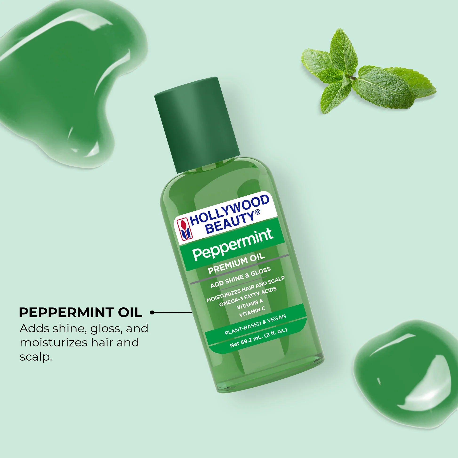 Peppermint Premium Oil Add Shine & Gloss