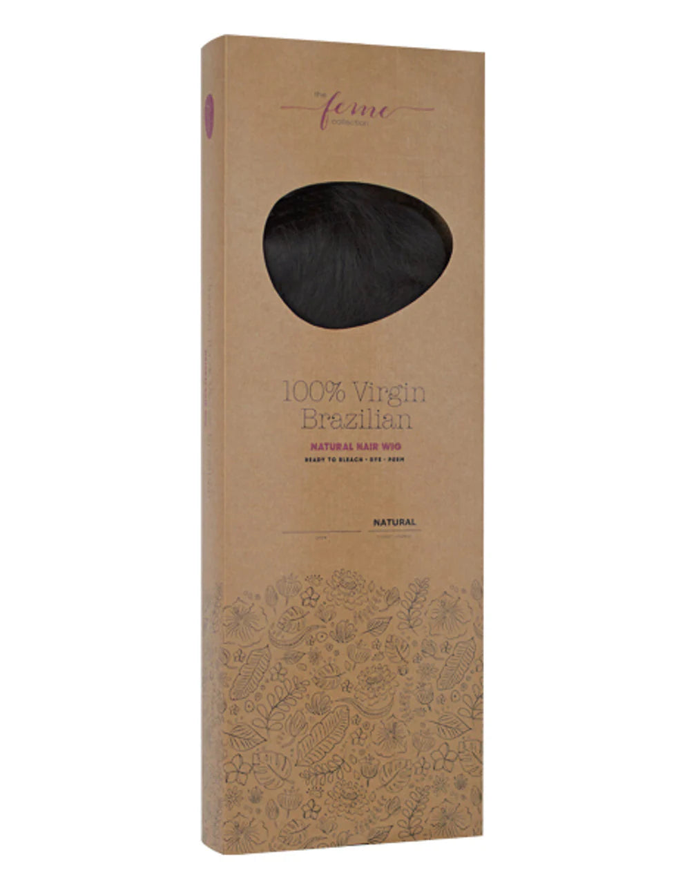 The Feme Collection 100% Virgin Brazilian Wig - Silky Yaki