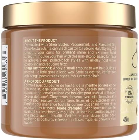 Jamaican Black Castor Oil + Flaxseed Strong Hold Styling Gel