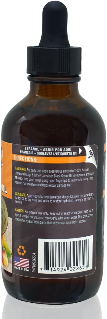 Pure Jamaican Black Castor Oil Mango Papaya Antioxidant Blend
