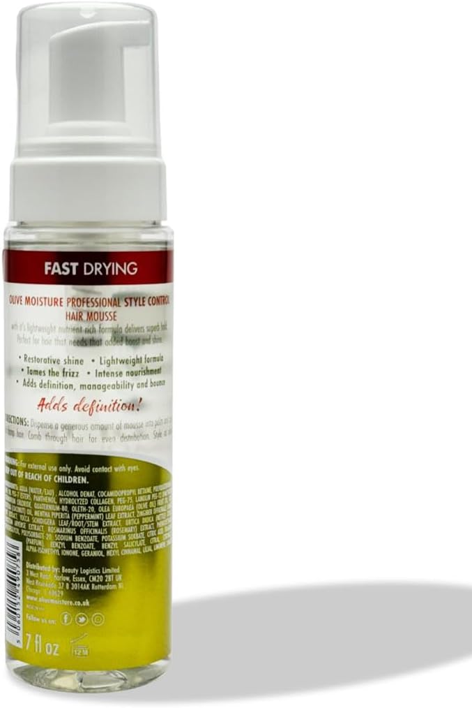 Style Control Hair Mousse Infused With Peppermint