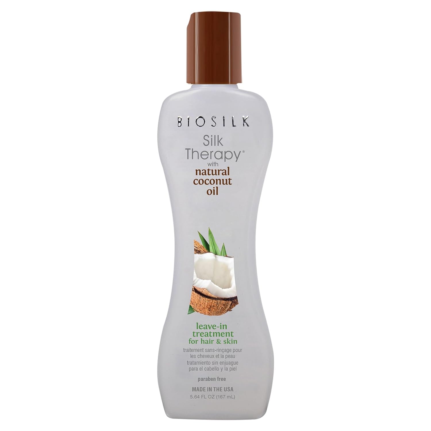 Silk Therapy With Natural Coconut Oil Leave In Treatment For Hair & Skin