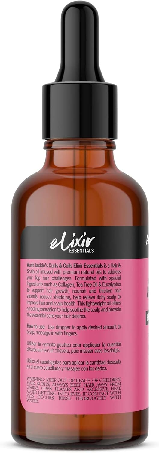 Elixir Essentials Hair & Scalp Oil Powerful Blend Of Collagen, Tea Tree Oil & Eucalyptus