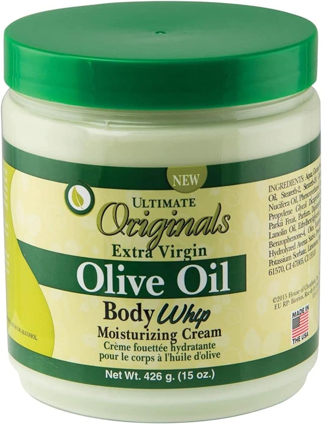 Extra Virgin Olive Oil Body Whip Moisturizing Cream