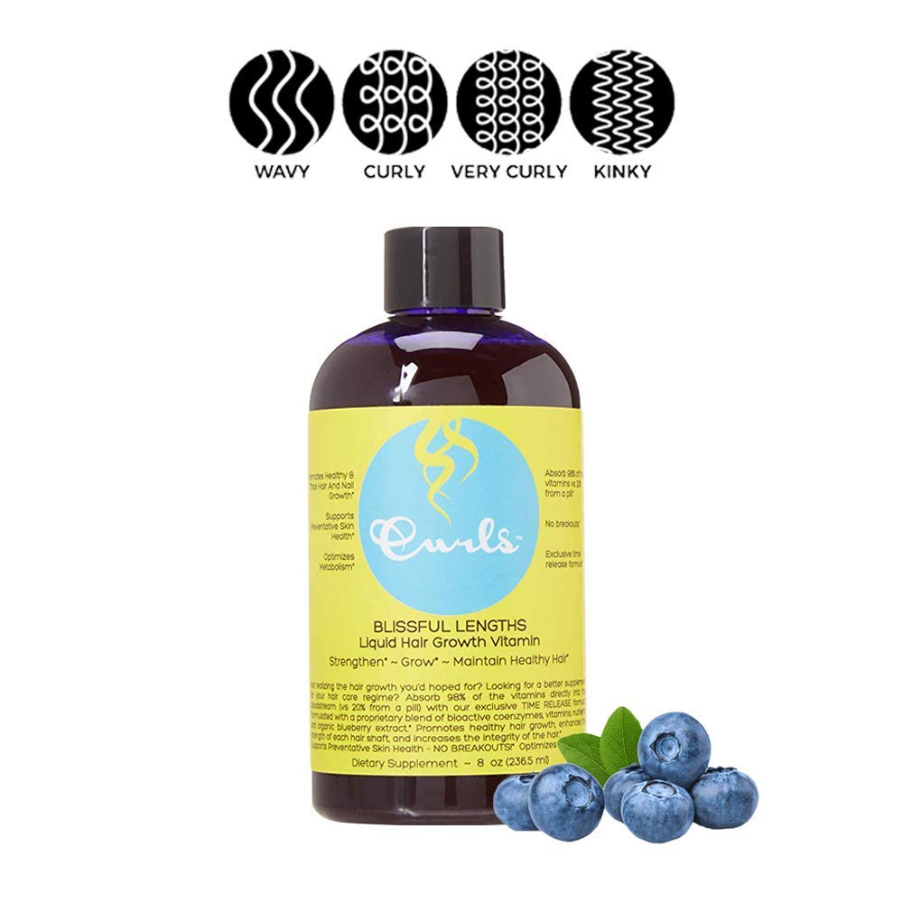Blissful Lengths Blueberry Liquid Hair Growth Vitamin