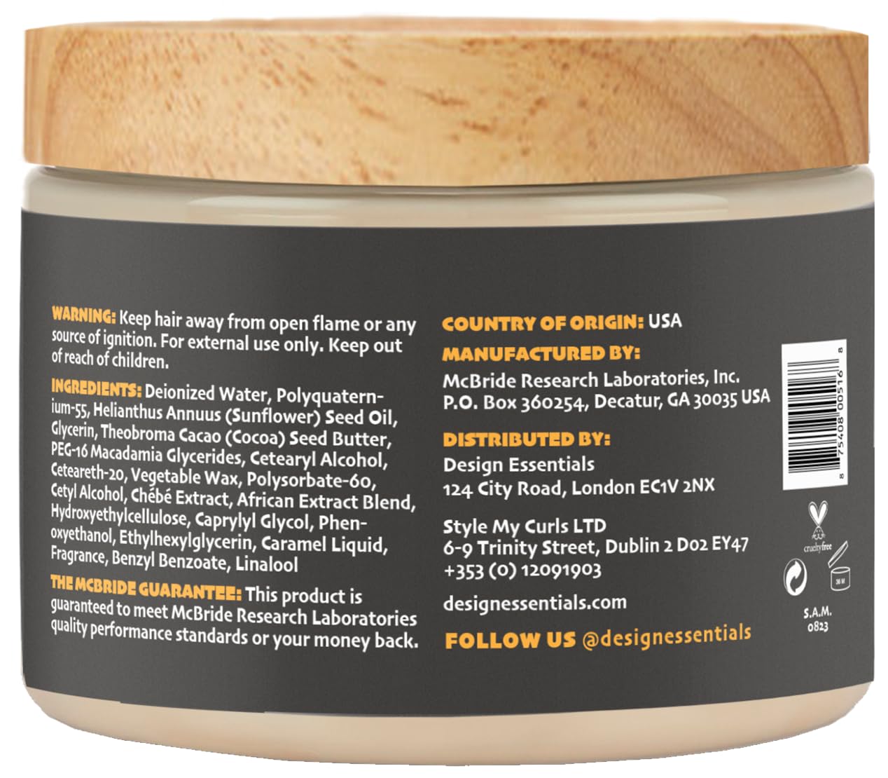 African Chebe Growth Collection Braid & Twist Out Strengthening CrMe