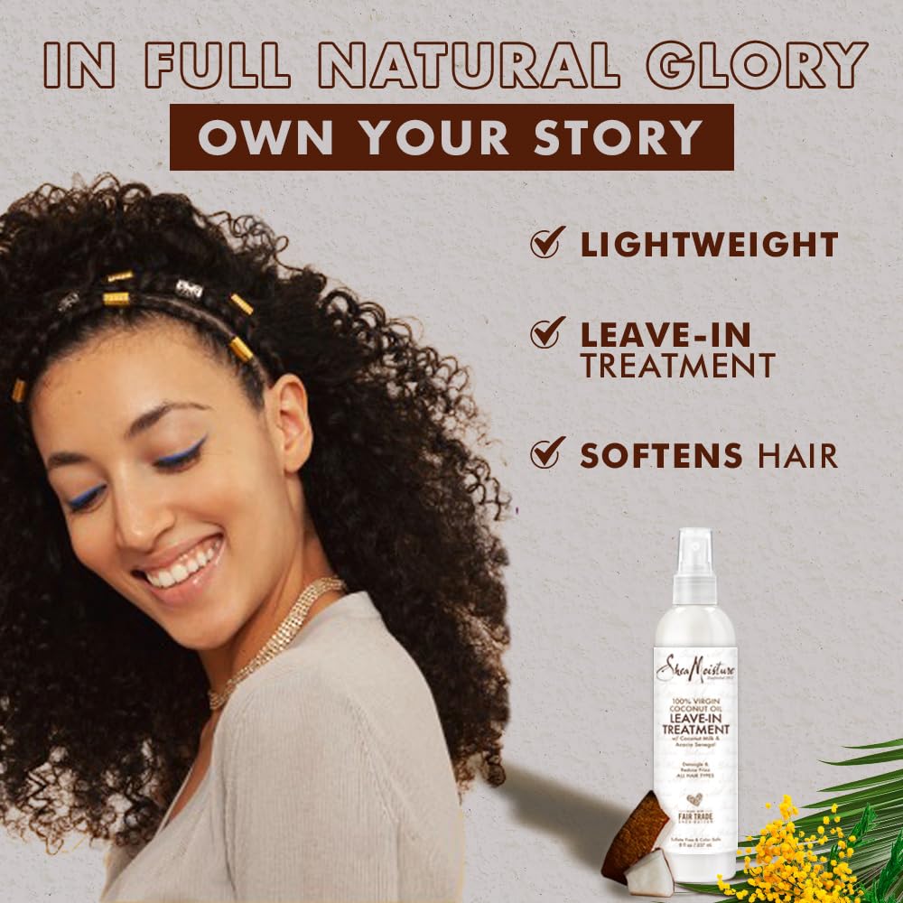 100% Virgin Coconut Oil Daily Hydration Leave In Treatment