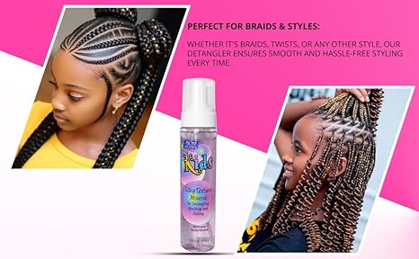 Silky Texture Mousse For Detangling, Braiding And Styling