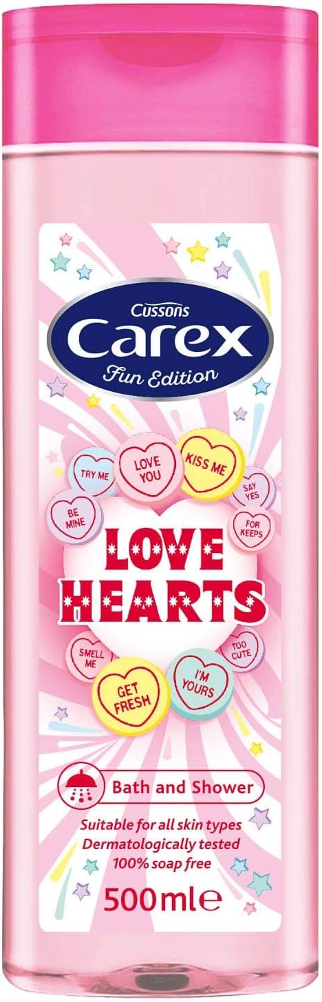 Love Hearts Bath & Shower 100% Soap Free