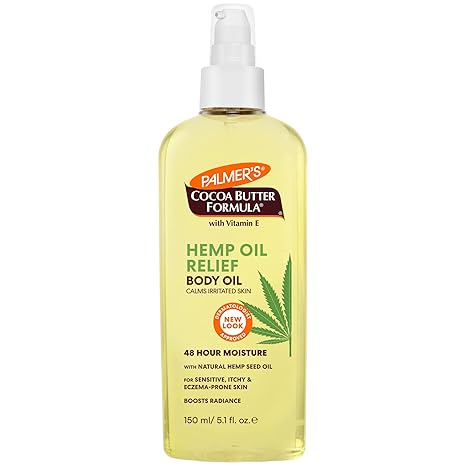 Cocoa Butter Formula With Vitamin E Hemp Oi Calming Relief Body Oil