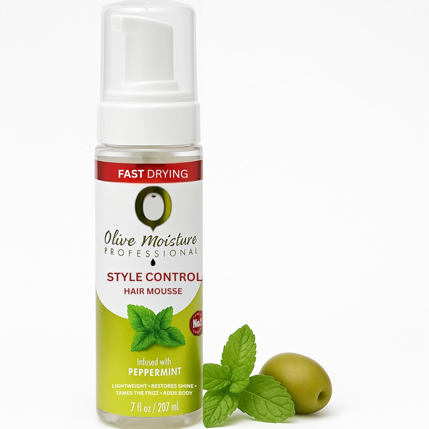 Style Control Hair Mousse Infused With Peppermint